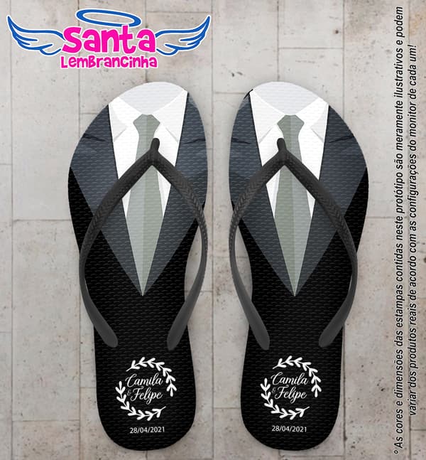 Chinelo Casamento Terno PersonalizadO COD 10255