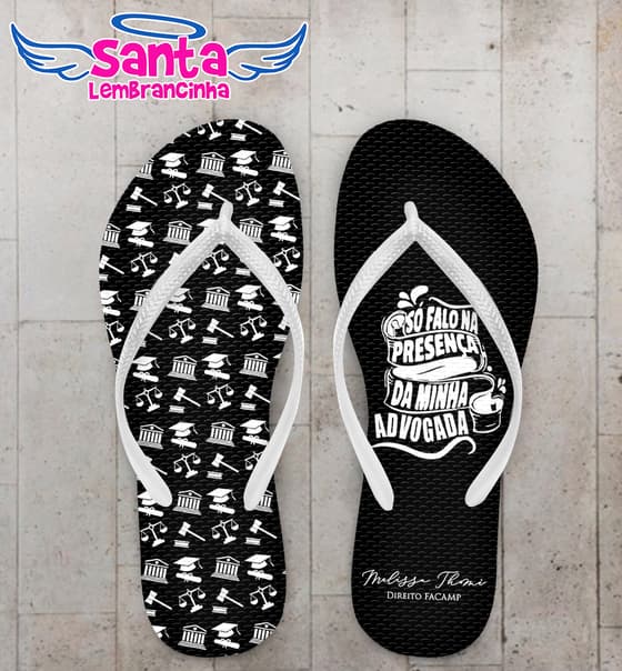 Chinelo Direito Frase Personalizado COD 10336