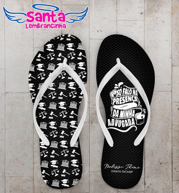 Chinelo Direito Frase Personalizado COD 10336