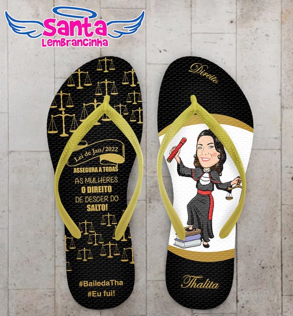 Chinelo Direito com Balança Personalizado COD 10337