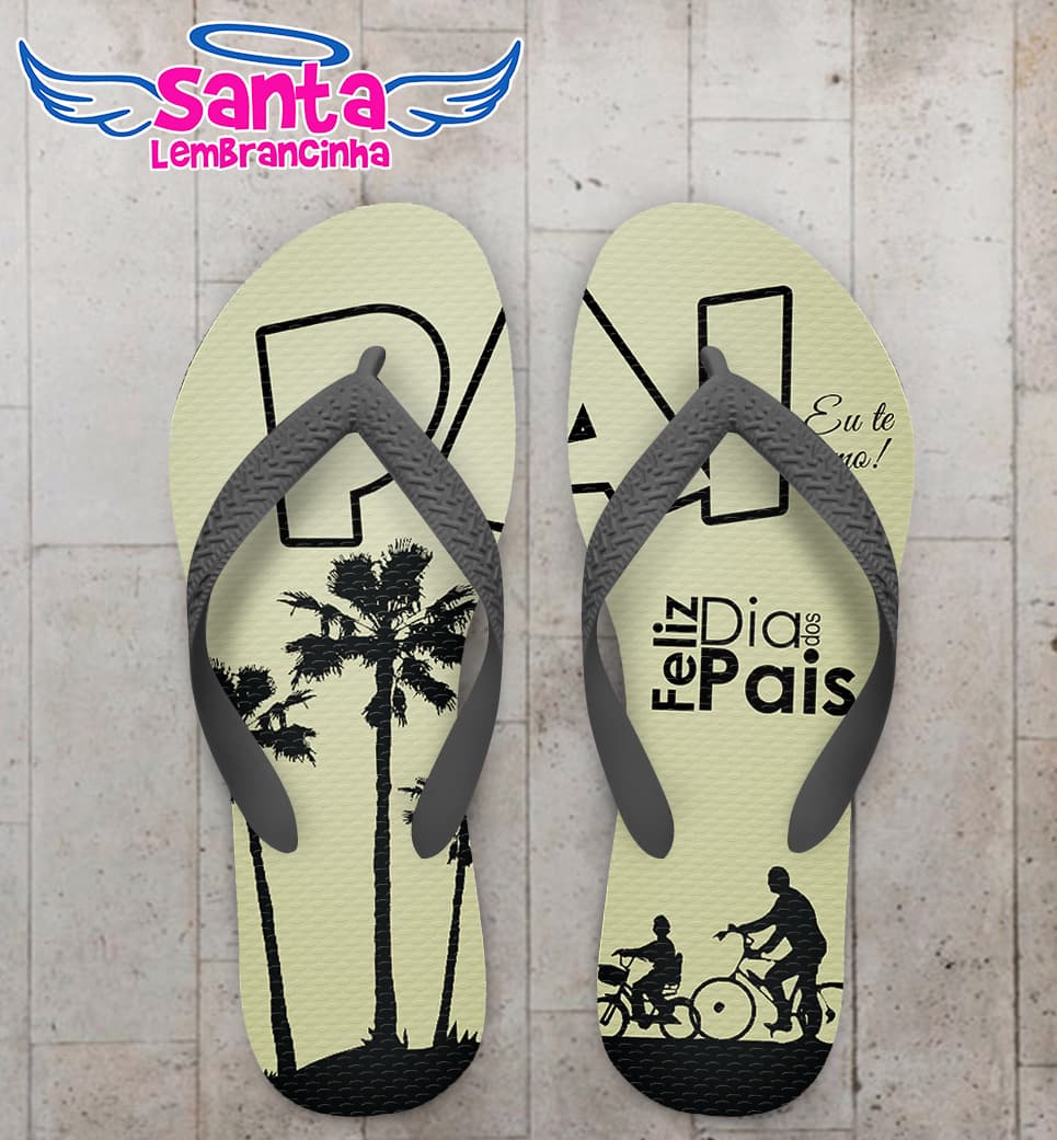 Chinelo Feliz Dia dos Pais Personalizado COD 10331