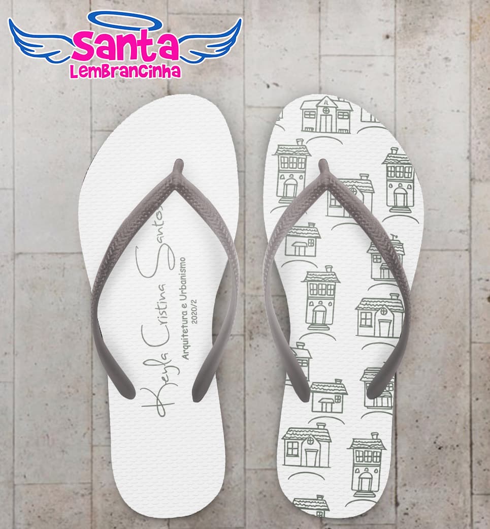 Chinelo Formatura Arquitetura Personalizado COD 10335