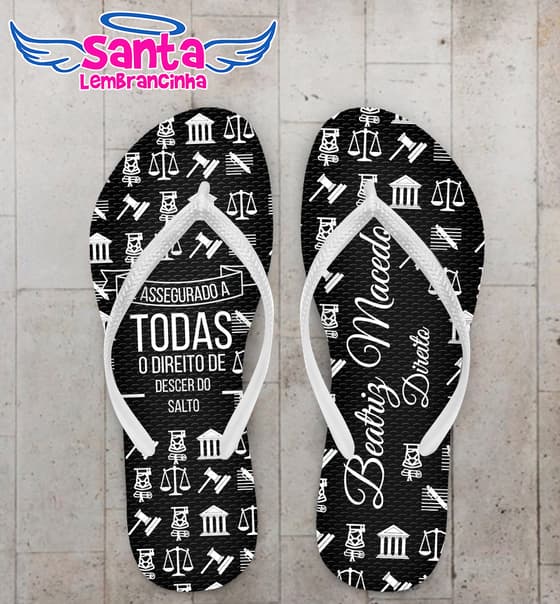 Chinelo Formatura Direito Personalizado COD 10344