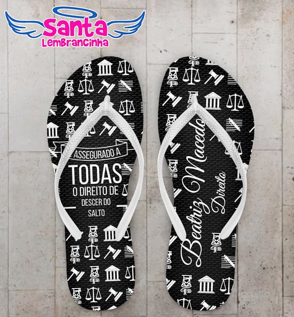 Chinelo Formatura Direito Personalizado COD 10344