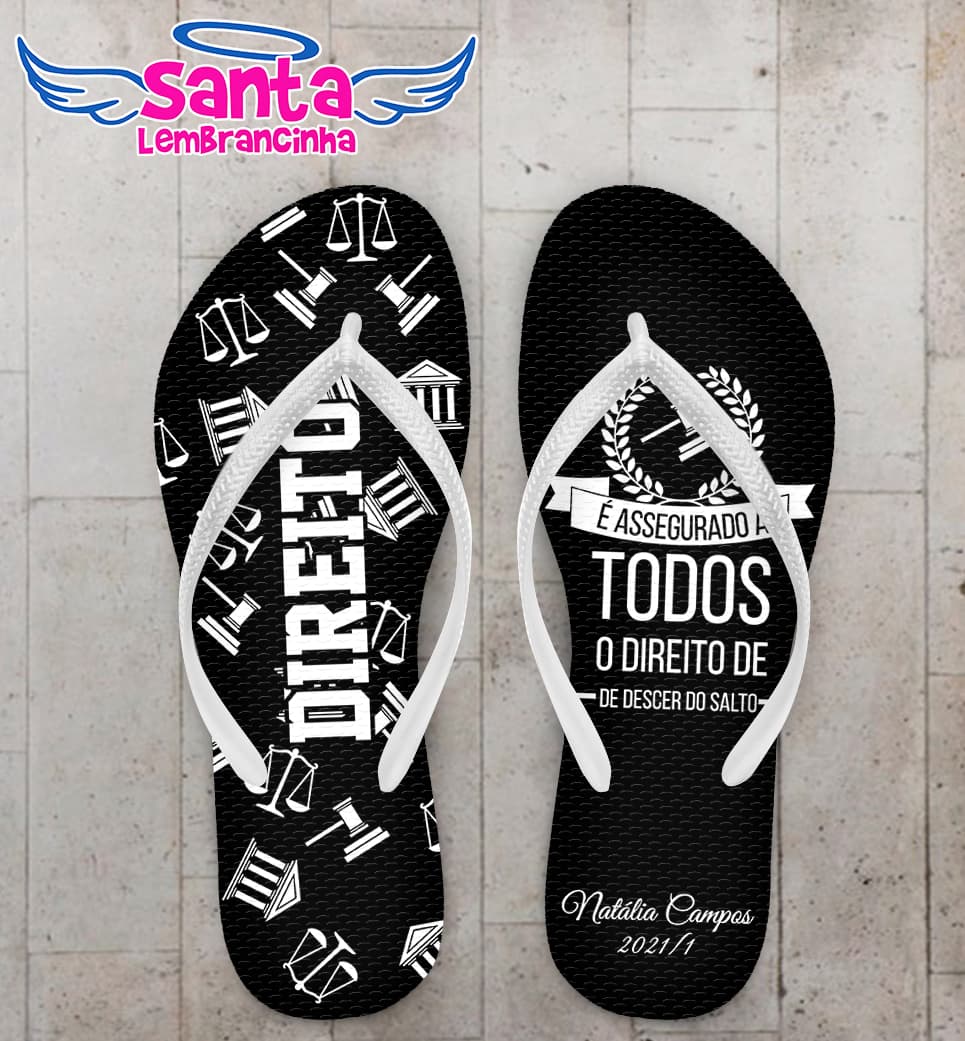 Chinelo Formatura Direito Personalizado COD 10345