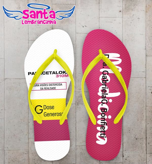 Chinelo Formatura Medicina Bula Personalizado COD 10365