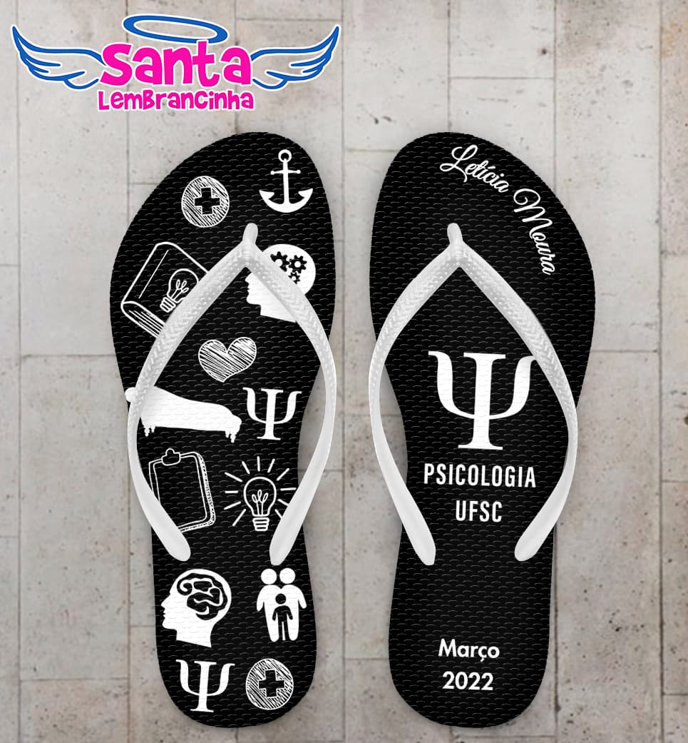 Chinelo Formatura Psicologia Personalizado COD 10377