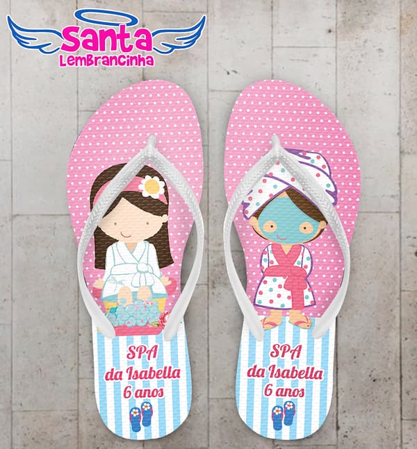Chinelo Infantil Spa Personalizado COD 10535
