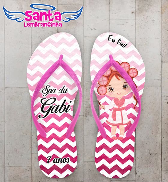 Chinelo Infantil Spa Personalizado COD 10534