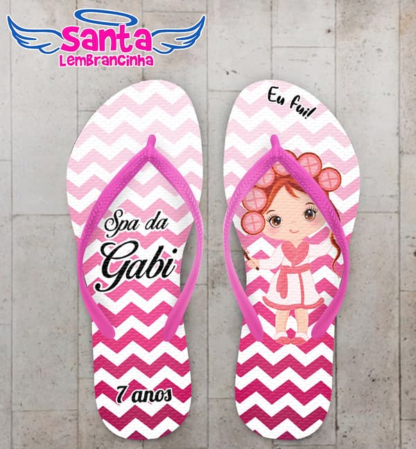 Chinelo Infantil Spa Personalizado COD 10534