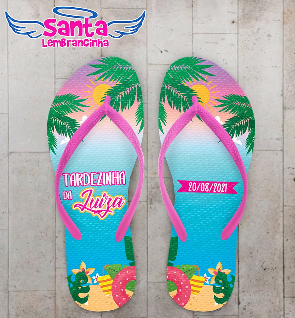 Chinelo Infantil Tardezinha Personalizado COD 10505