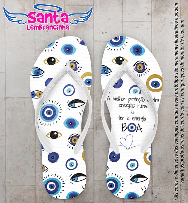 Chinelo Olho Grego Personalizado COD 10207