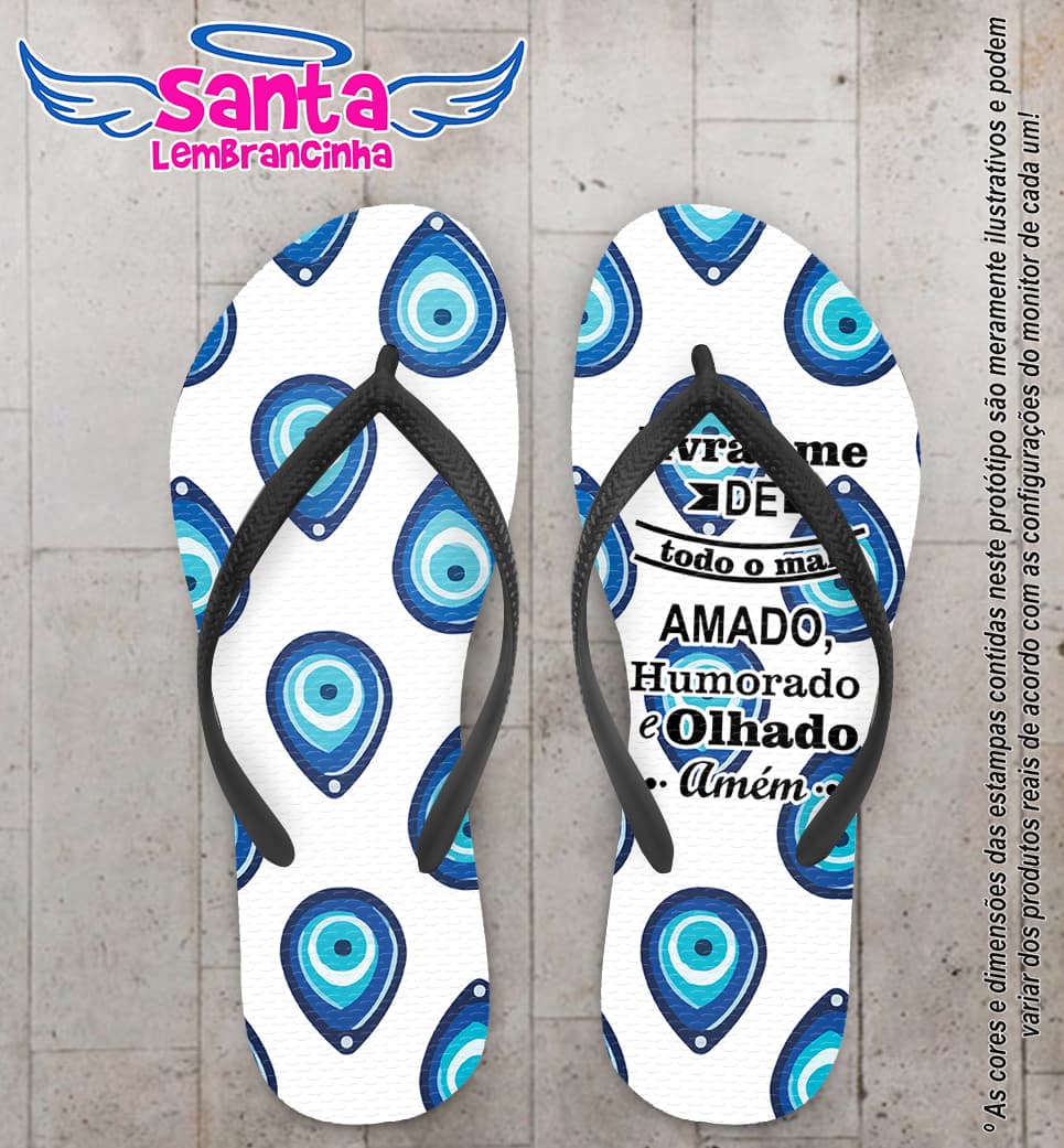 Chinelo Olho Grego Personalizado COD 10206