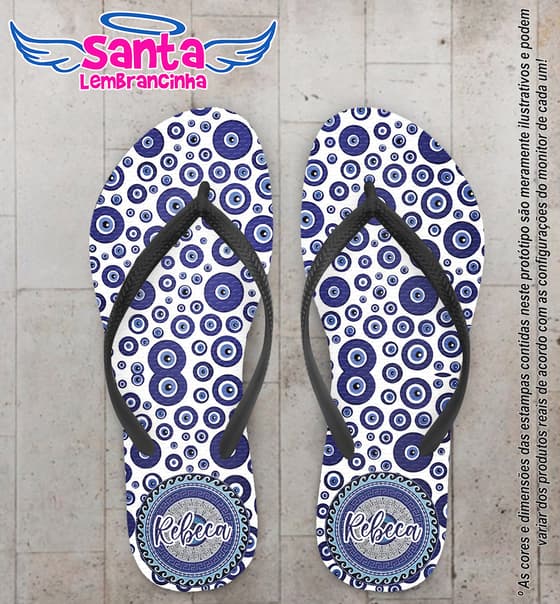 Chinelo Olho Grego Personalizado COD 10204