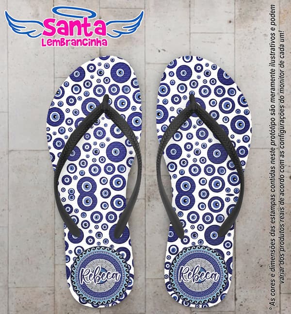 Chinelo Olho Grego Personalizado COD 10204