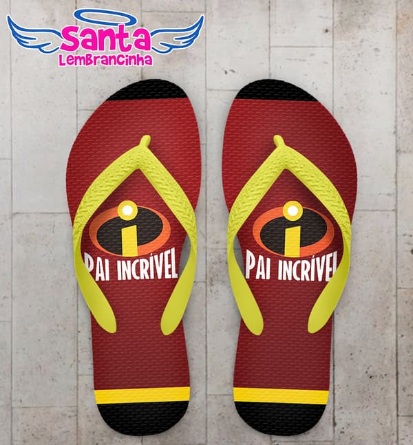 Chinelo Pai Incrível Personalizado COD 10333