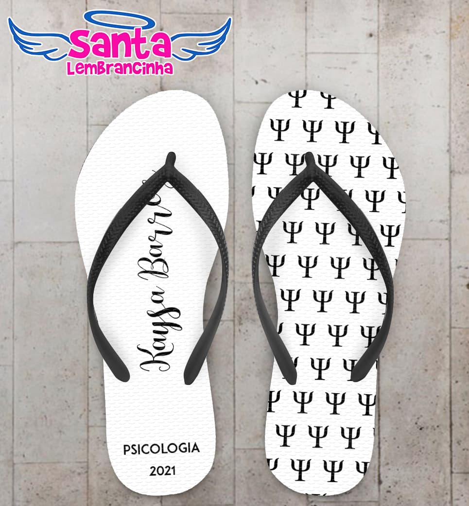 Chinelo Psicologia Símbolo Personalizado COD 10378