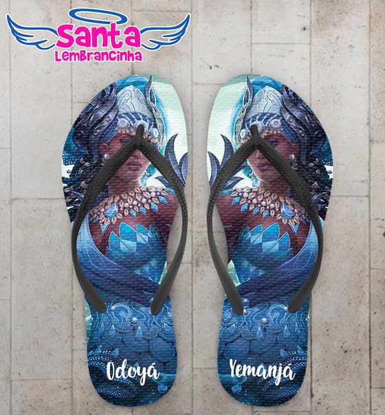 Chinelo Religioso Yemanjá Personalizado COD 10212