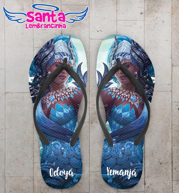 Chinelo Religioso Yemanjá Personalizado COD 10212