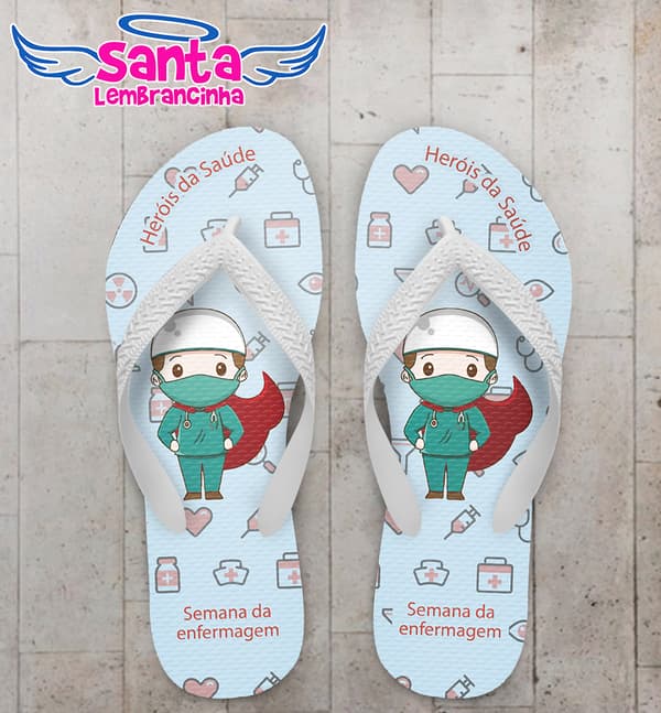 Chinelo Semana Enfermagem Personalizado COD 10356