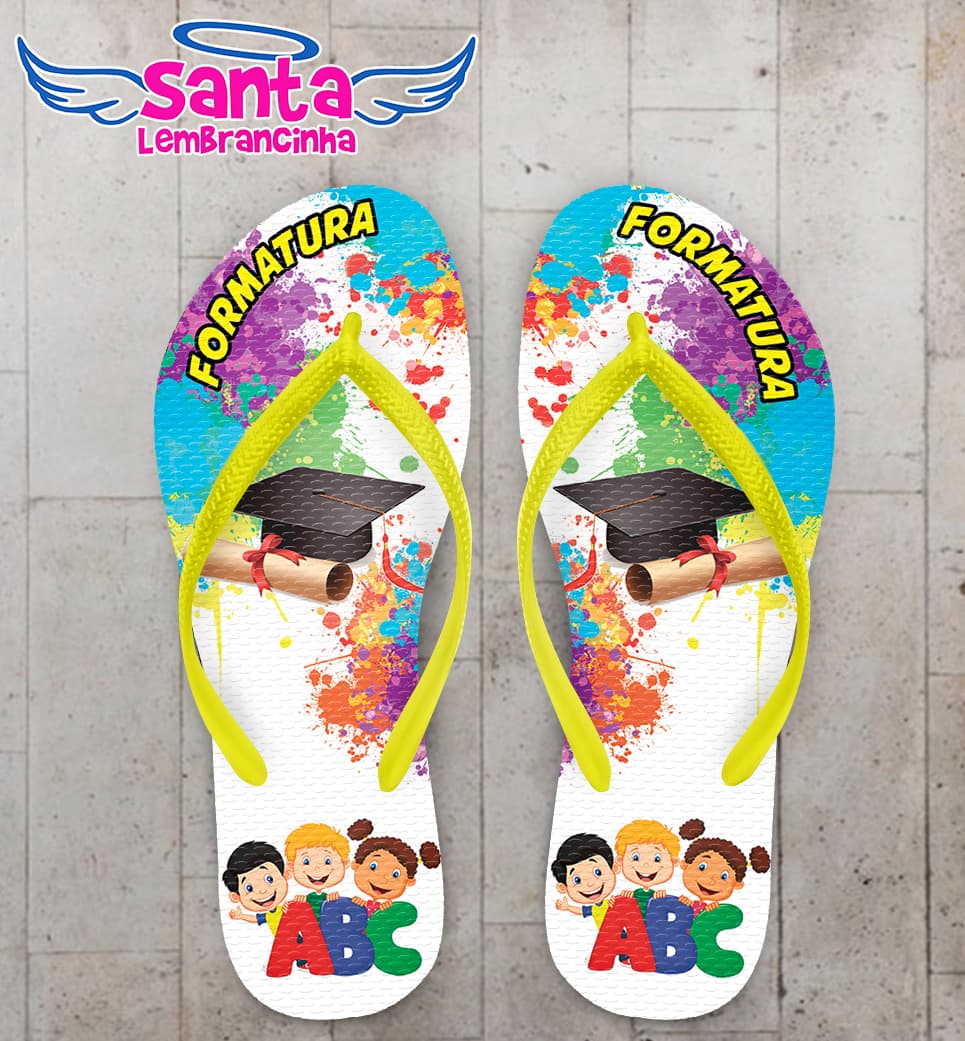 Chinelo Terceirão Cores Personalizado COD 10381