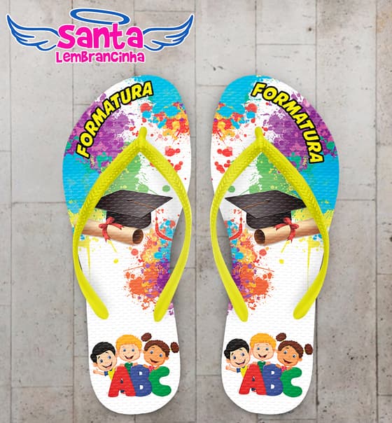 Chinelo Terceirão Cores Personalizado COD 10381