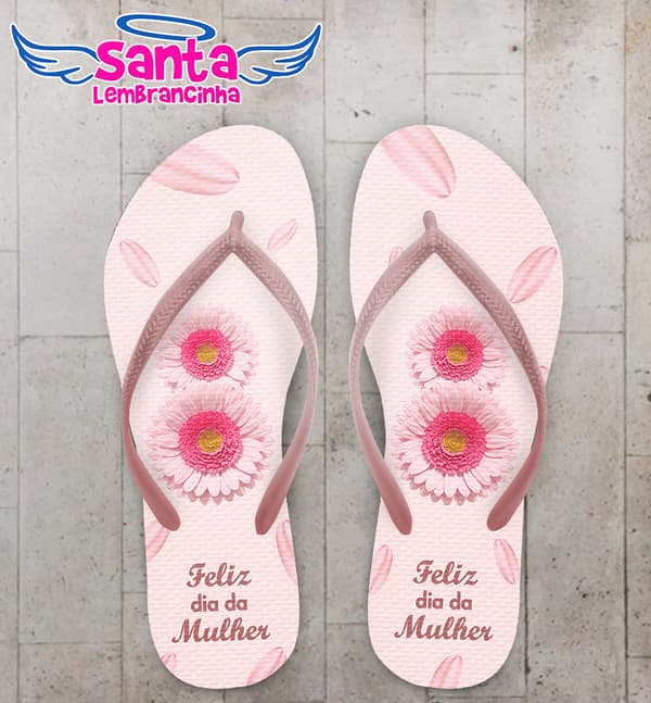 Chinelo Dia da Mulher Personalizado COD 10594