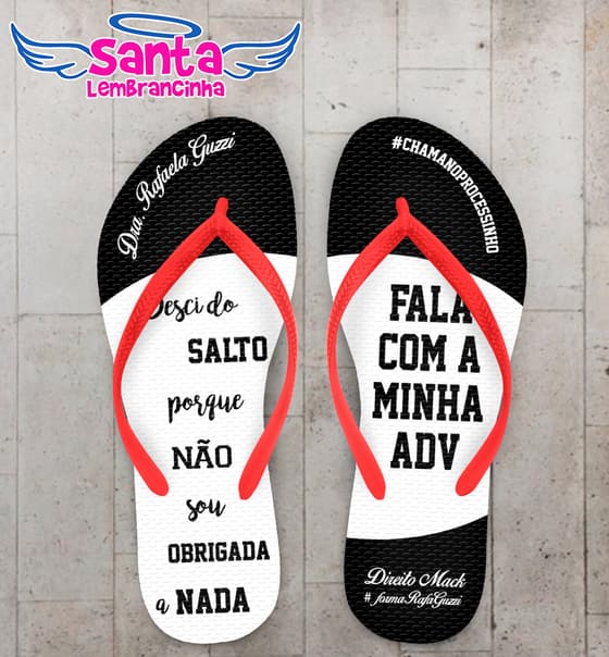 Chinelo Formatura Direito Personalizado COD 10607