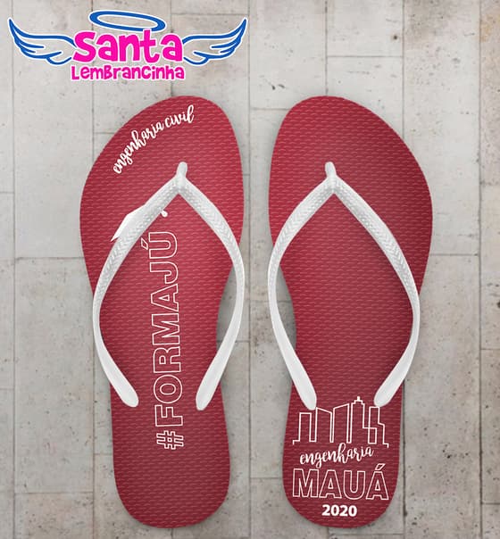Chinelo Formatura Engenharia Personalizado COD 10611