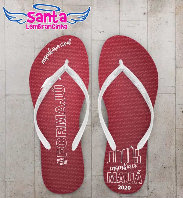 Chinelo Formatura Engenharia Personalizado COD 10611