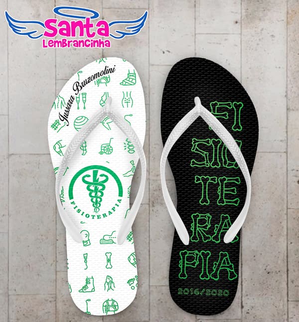 Chinelo Formatura Fisioterapia Personalizado COD 10612