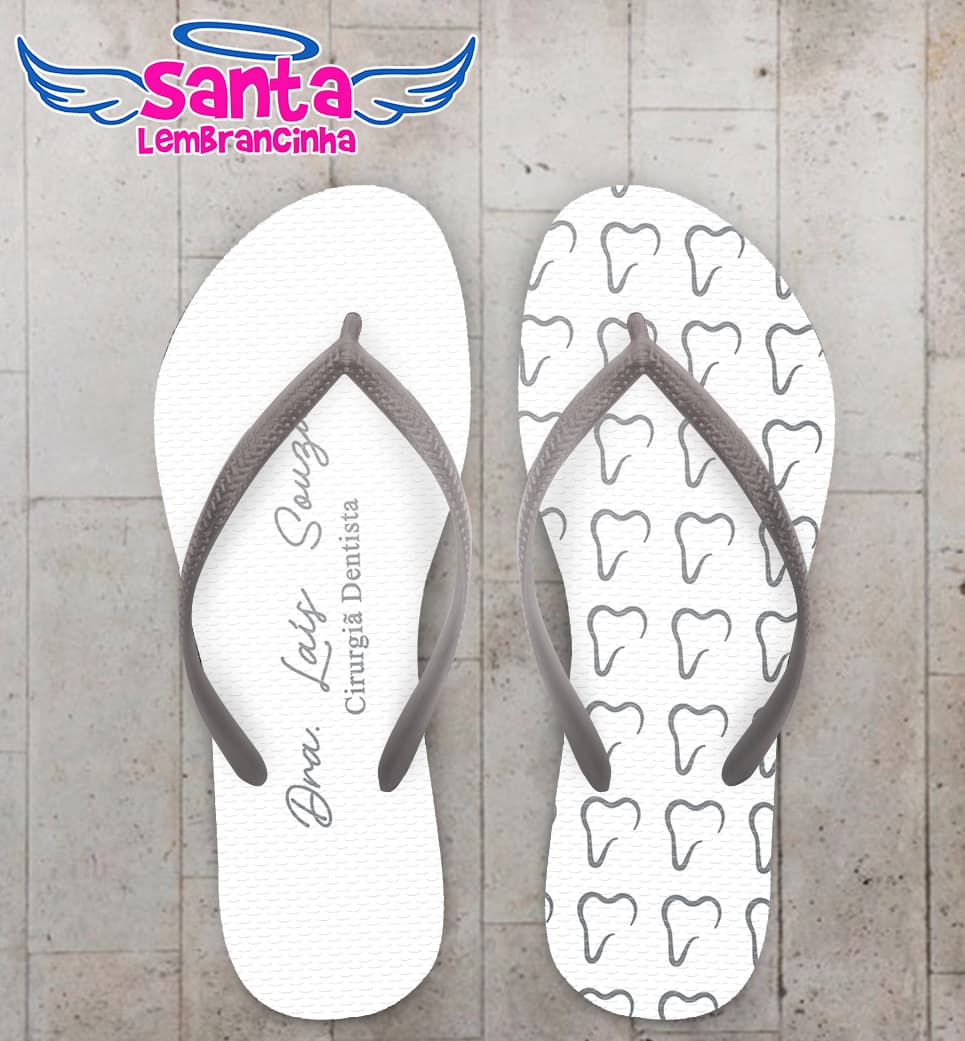 Chinelo Formatura Odontologia Personalizado COD 10697