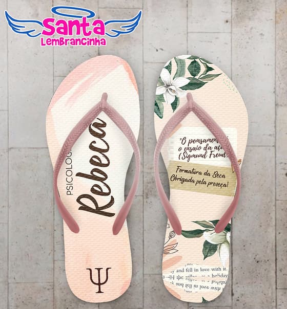 Chinelo Formatura Psicologia Personalizado COD 10620