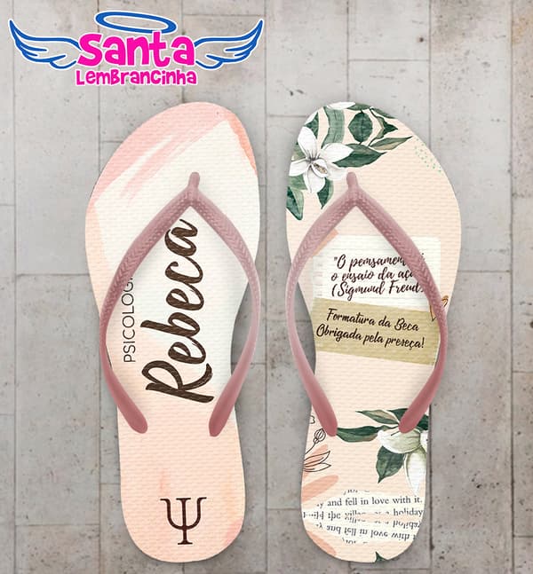 Chinelo Formatura Psicologia Personalizado COD 10620