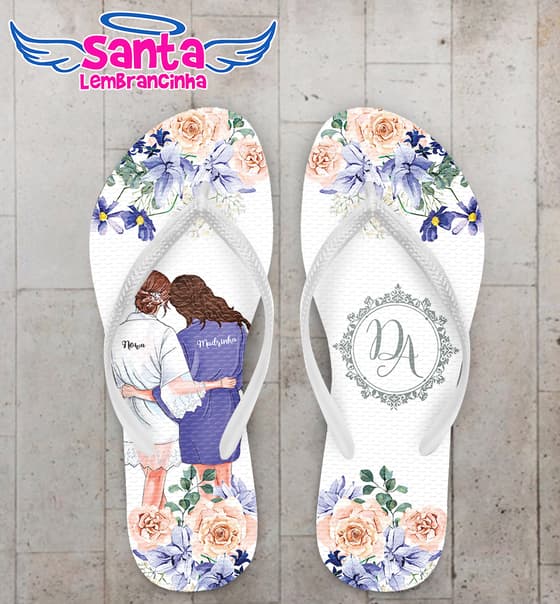 Chinelo Casamento Madrinhas Personalizado COD 10745