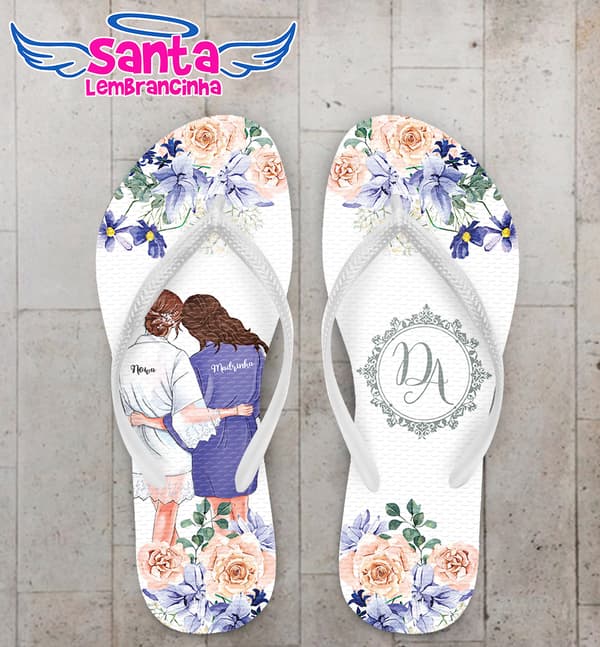Chinelo Casamento Madrinhas Personalizado COD 10745