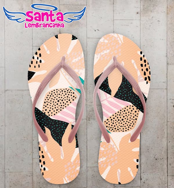Chinelo Cores e Formas Personalizado COD 10831