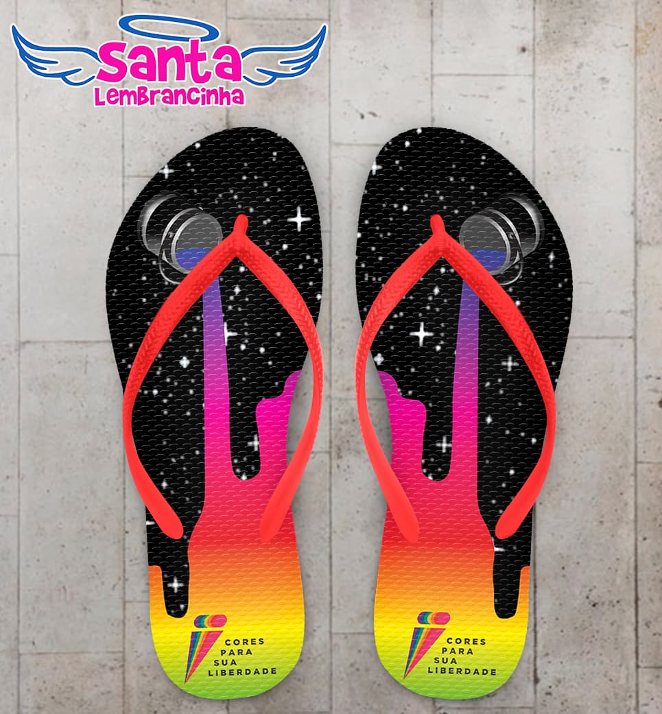 Chinelo Corporativo Tinta Derramando Personalizado COD 10805