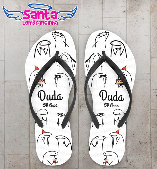Chinelo Debutante Flork Personalizado COD 10814