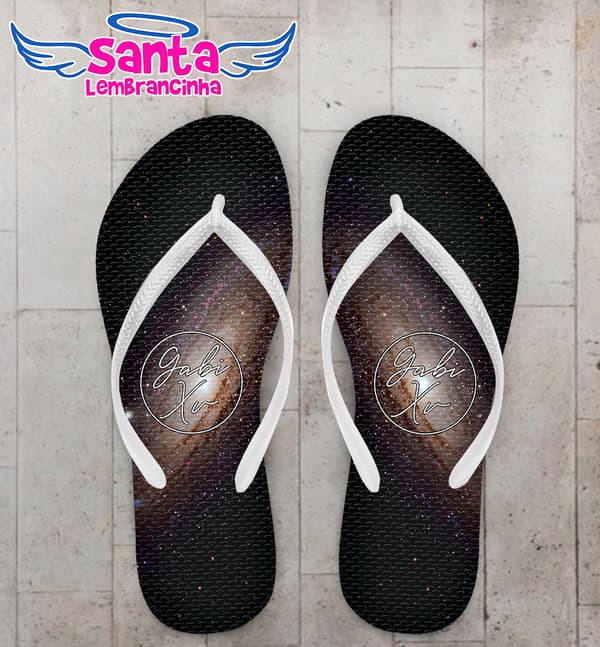 Chinelo Debutante Galáxia Personalizado COD 10816