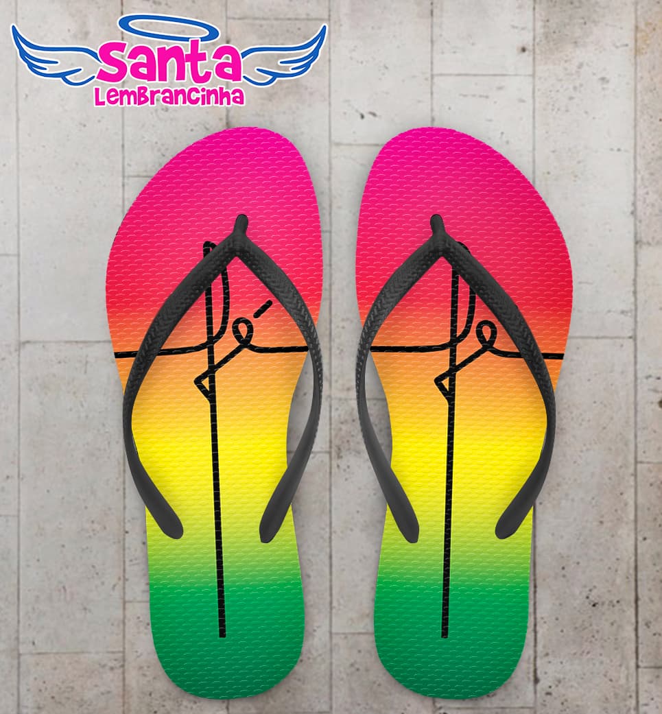 Chinelo Fé Gradiente Personalizado COD 10821