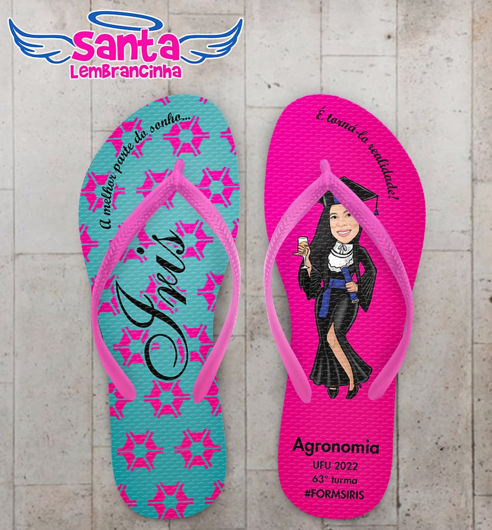 Chinelo Formatura Agronomia Personalizado COD 10839