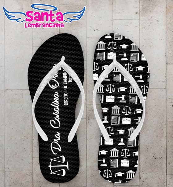 Chinelo Formatura Direito Personalizado COD 10844