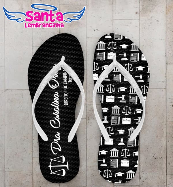 Chinelo Formatura Direito Personalizado COD 10844