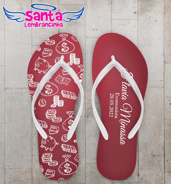 Chinelo Formatura Economia Personalizado COD 10846