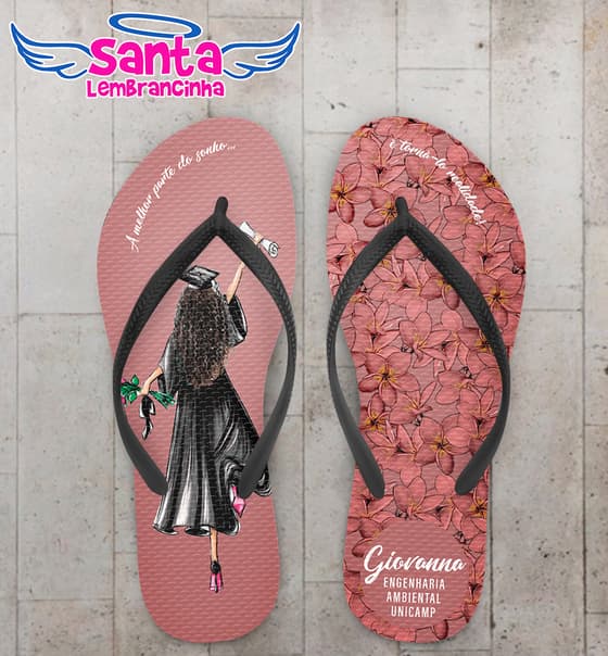 Chinelo Formatura Engenharia Ambiental Personalizado COD 10847