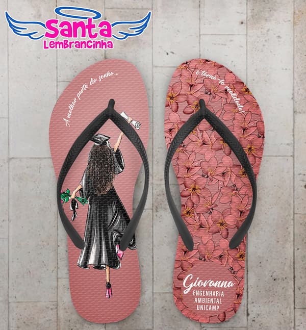 Chinelo Formatura Engenharia Ambiental Personalizado COD 10847