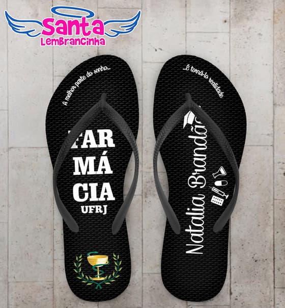 Chinelo Formatura Farmácia Personalizado COD 10853