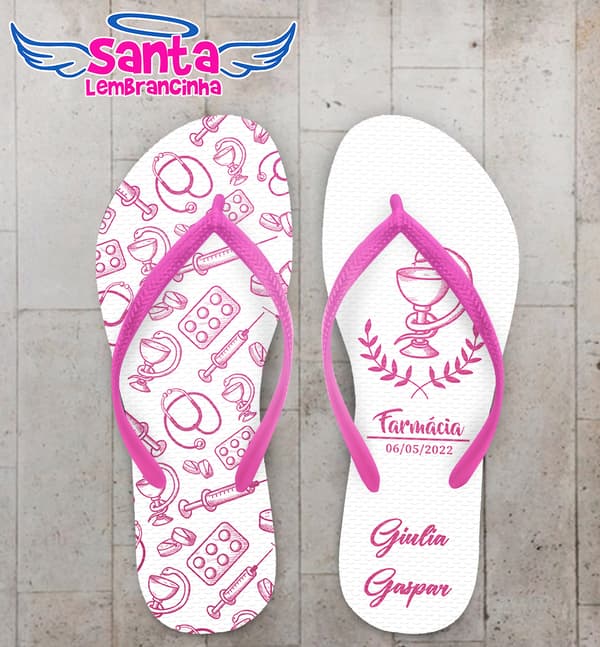 Chinelo Formatura Farmácia Personalizado COD 10852