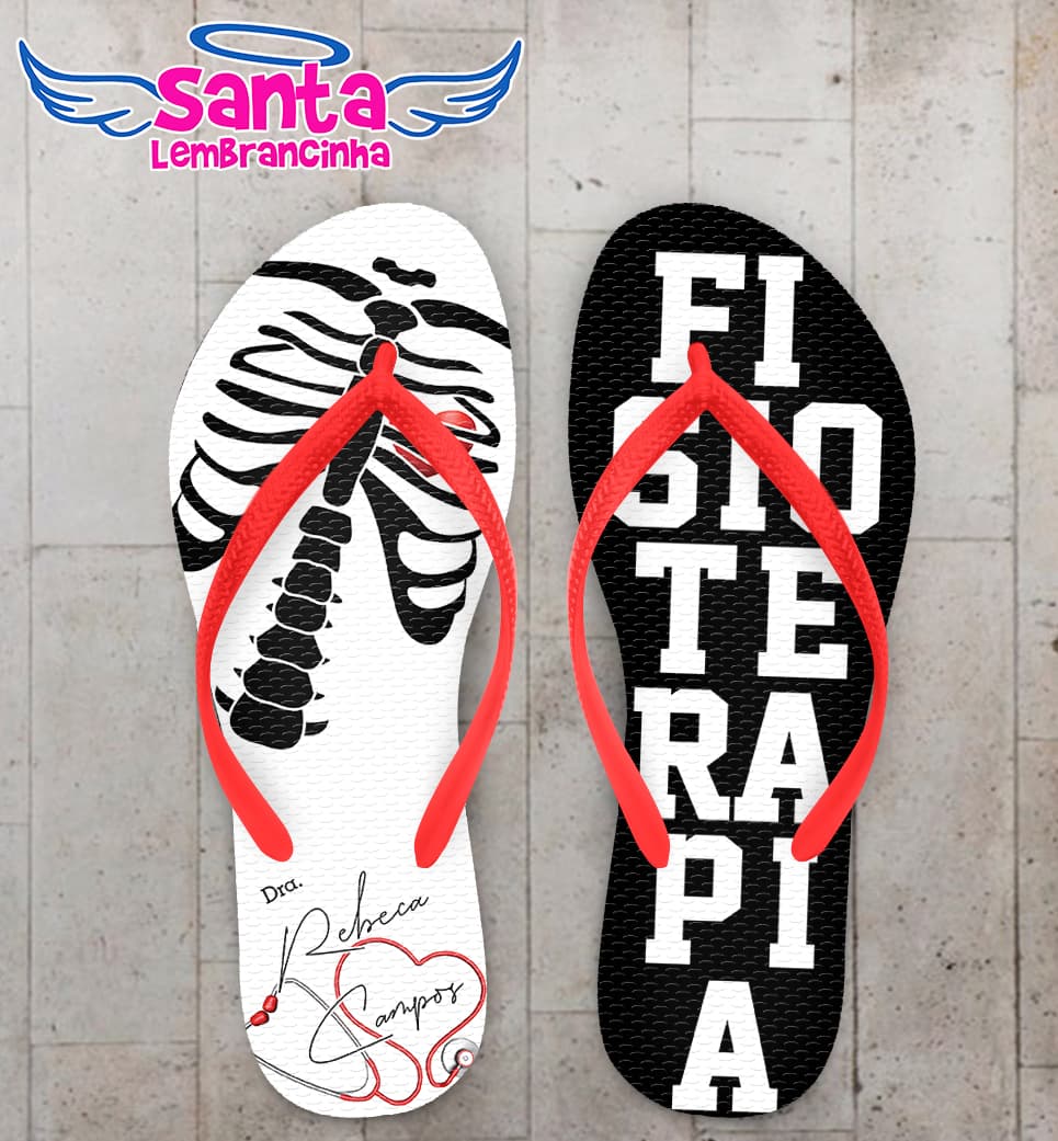 Chinelo Formatura Fisioterapia Personalizado COD 10855